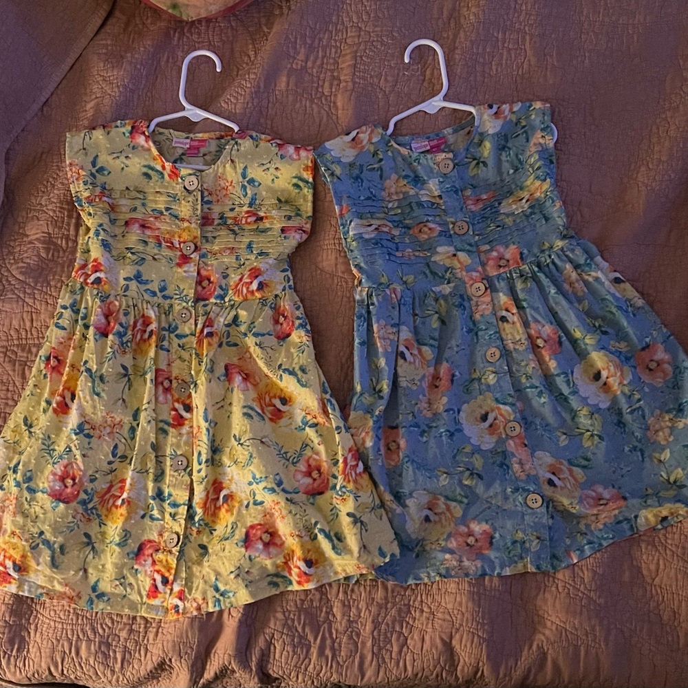 Penelope Mack Floral Dresses in Yellow and Blue